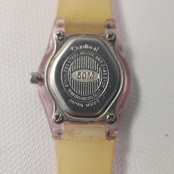 Cardinal Girls Pink Waterproof Analog Wrist Watch, New Battery - Picture 5 of 8